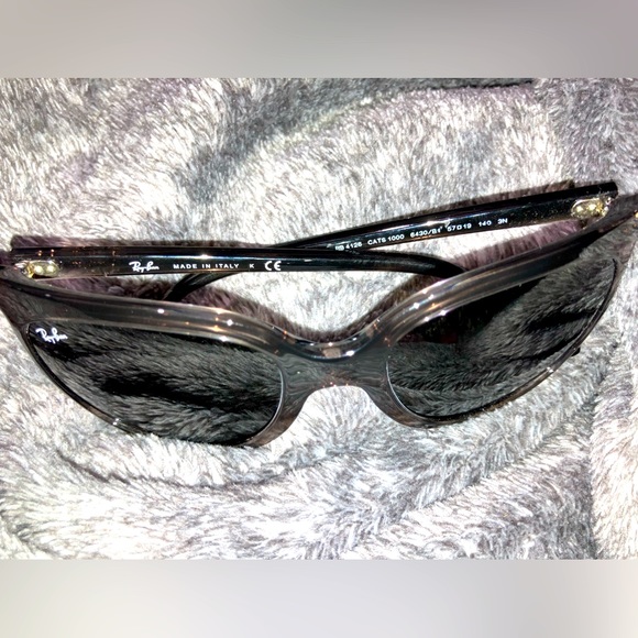 Ray-Ban Cats 1000 not polarized dark brown tortoise with grey lens - Picture 1 of 6